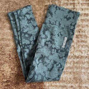 Gymshark camo scrunch butt leggings
